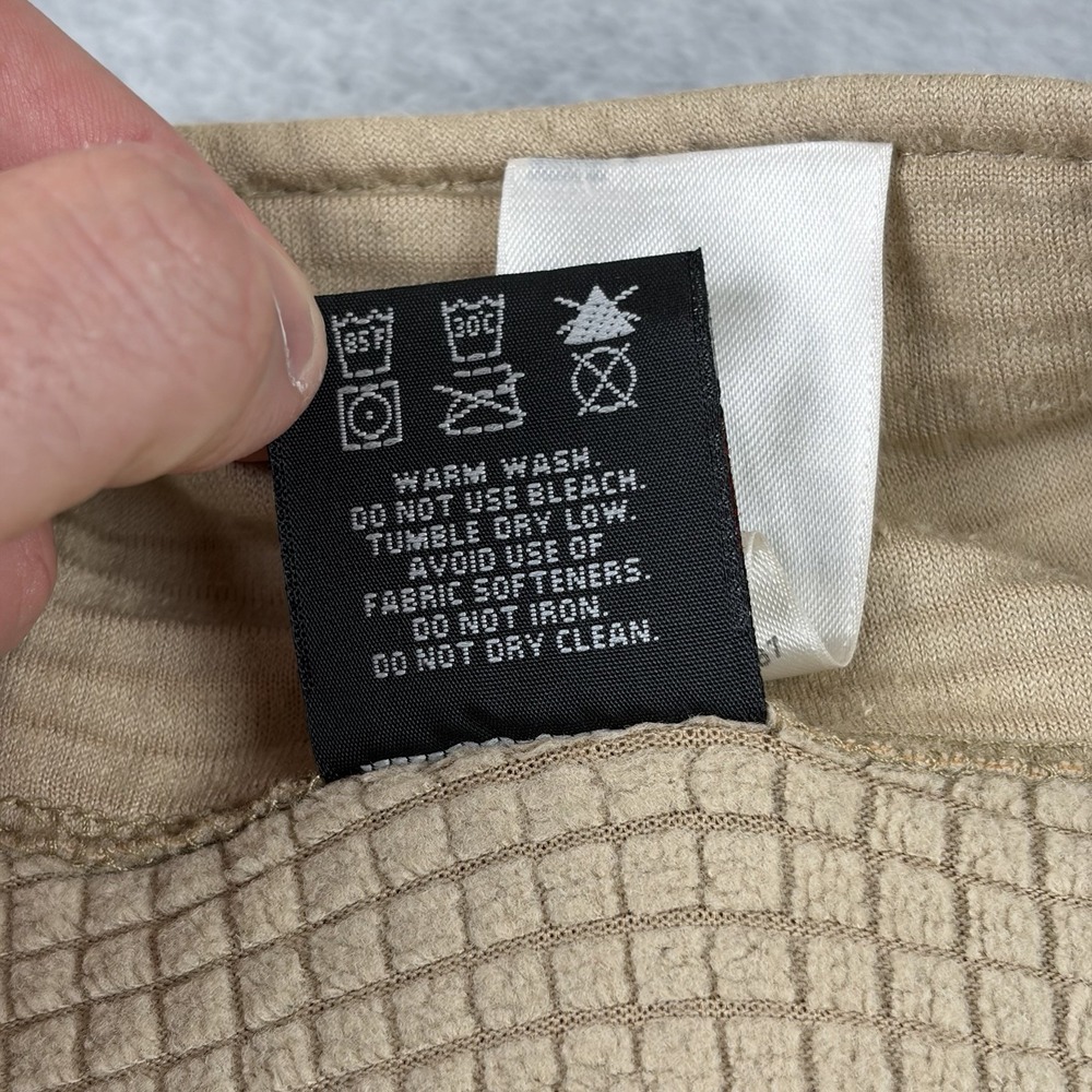 USMC FROG Pullover Mens XL Tan Flame Resistant Polartec 1/2 Zip Grid Fleece USA - Picture 5 of 8